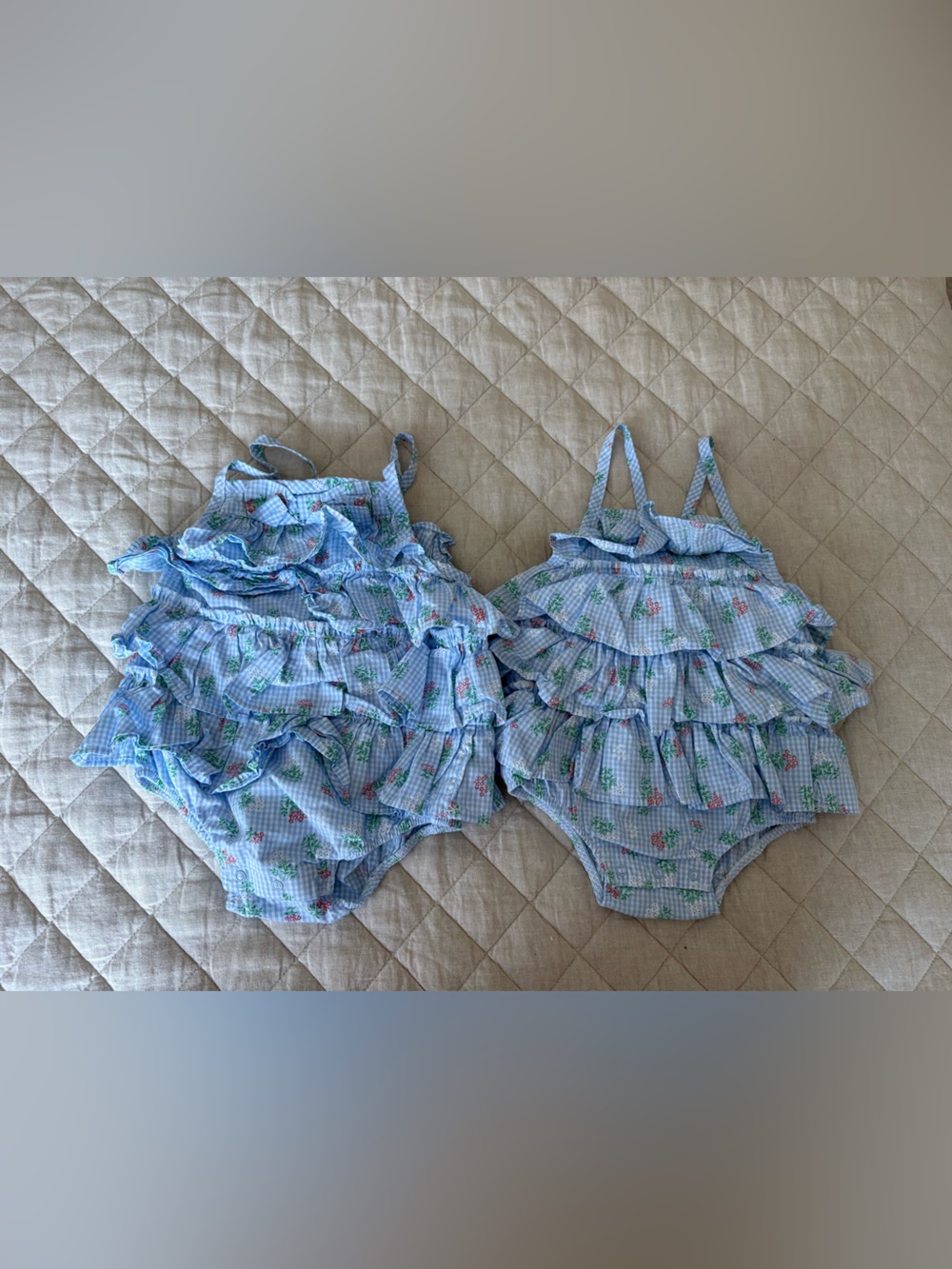 Kids ruffled one-piece swimsuits